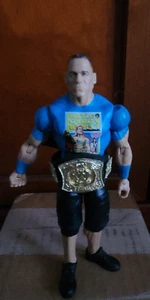 2013 Mattel WWE John Cena Blue Hustle Loyalty Respect Shirt 6.5" Action Figure A - Picture 1 of 6