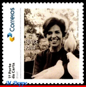 25-65 BRASIL 2025 HOMENAJE A EUNICE PAIVA, ABOGADA, MÁRTIR DE LA DICTADURA, MNH - Imagen 1 de 2