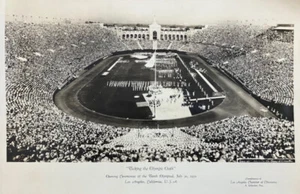 1932 Los Angeles Olympic Stadium Original Photo Opening Ceremony - Picture 1 of 7