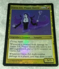 1x Garza Zol, Plague Queen LP, English ColdSnap MTG MAGIC THE GATHERING FOIL