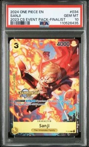 PSA 10 Sanji P-034 Championship Event Pack Finalist English One Piece Card - Picture 1 of 4
