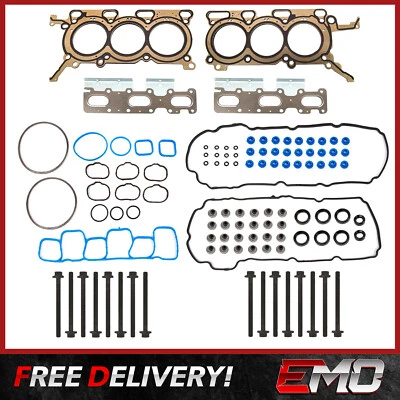 Cylinder Head Gasket Set with Head Bolts for Ford Edge Lincoln 2011-2013 3.5L V6 Foto 1 de 4