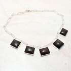 Copper Obsidian Gemstone Ethnic Handmade Necklace Jewelry 37 Gms  AN 14133