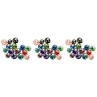 60 Pcs Glass Beads Fluorescent Big Hole Jewelry Findings Craft
