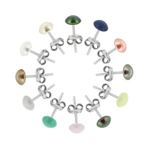 Sterling Silber Ohrstecker Ohrringe gemacht mit 5817 6mm Primero® Kristalle - Bild 1 von 20