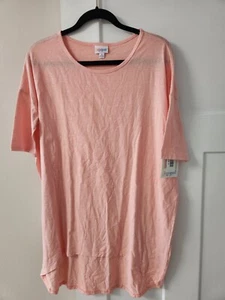 NEW Lularoe Irma Short Sleeve Tunic Shirt Size SMALL PINK - Picture 1 of 3