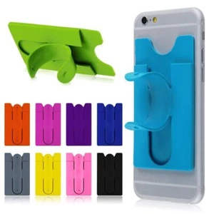 Mobile phone Hand Band Silicone Finger Strap Push Pull Phone Holder Grip Stand - Picture 1 of 20