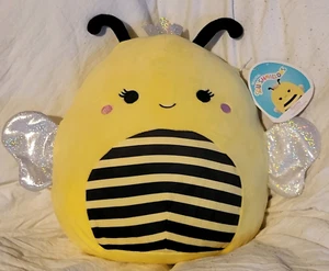 Kellytoy Squishmallows 11” Sunny The Queen Bee Soft Plush Yellow and Black NWT - Picture 1 of 5