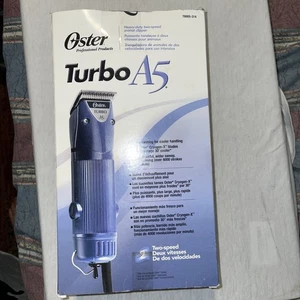 Cortapelos y cuchilla Oster Turbo A5 de 2 velocidades usadas hechas en EE. UU. - Imagen 1 de 10
