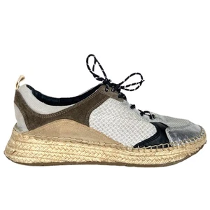 Marc Fisher Silver Toe Espadrilles Sneakers - Women's Size 9.5 - Picture 1 of 9