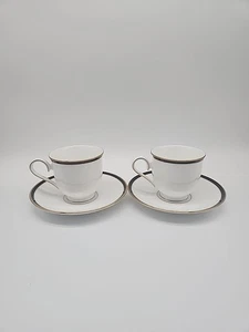 Juego de 2 tazas y platillos de té Lenox Debut Kristy - Imagen 1 de 3