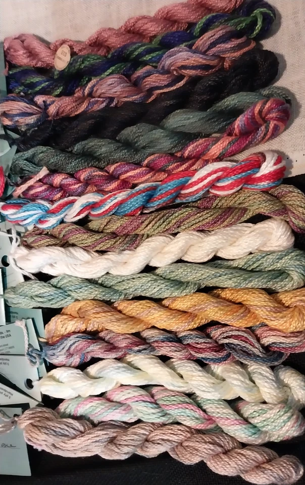 Lot(15) of Caron Watercolours multicolor cotton needlepoint/cross-stitch - Image 1 of 1