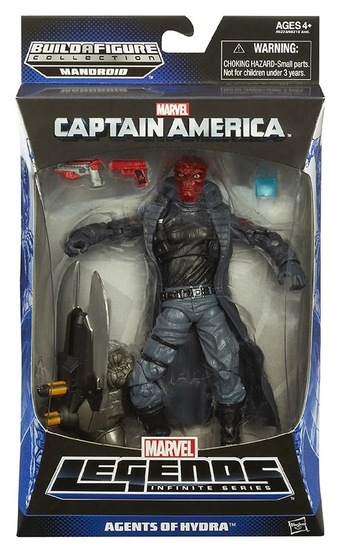 Figura de acción Marvel Legends Capitán América 6 pulgadas serie Mandroid - Calavera roja Foto 1 de 1