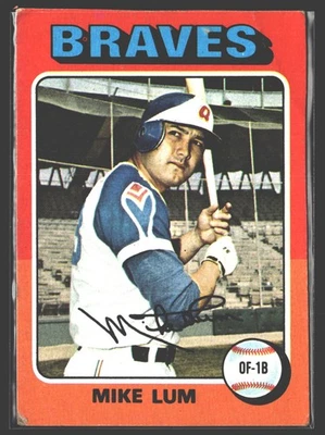 1975 Topps #154 Mike Lum - Image 1 of 2