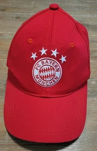 Authentic FC Bavern Munchen German Football Club Red Cap Hat Adjustable Soccer - Picture 1 of 6