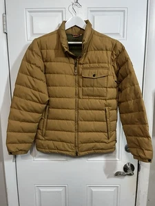 Fjallraven G-1000 Men’s Puffer Jacket Medium Brown Quilted Down Insulated M - Picture 1 of 9