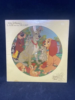 Lady And The Tramp 12” Picture Disc Disney Vinyl LP 1980 Disneyland Peggy Lee - Image 1 of 4