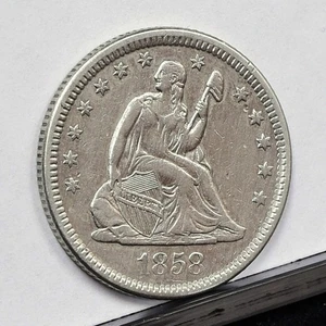 Cuarto sentado Liberty 1858-O - detalles como nuevo, muy limpio (#59748-L) - Imagen 1 de 8