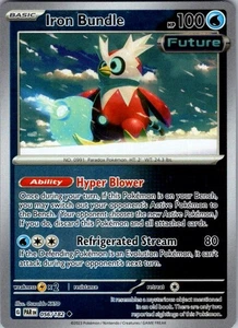 Pokemon | SV04: Paradox Rift | Iron Bundle | 056/182 | Reverse Holo | NM - Picture 1 of 2