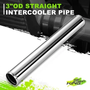 76.2 mm 3" Straight Aluminum Turbo Intercooler Pipe Hose Piping Tube L = 600 mm - Picture 1 of 5