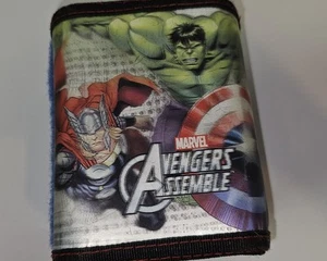 Marvel Hulk, Captain America Tri-fold Wallet with Multiple Pocket Plastic boy - Picture 1 of 5