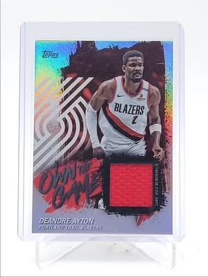 DEANDRE AYTON 2025-26 TOPPS OWN THE GAME WORN PATCH RAINBOW Q5369 - Image 1 of 2