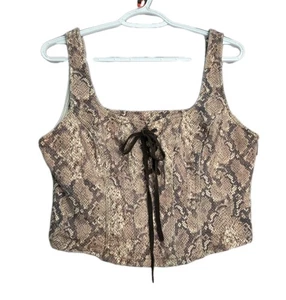 Shyanne Korsett-Top mit Schlangenmuster Large - Bild 1 von 10