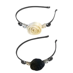 Shimmering Crystal Headband Rose Crown Gorgeous Baroque Hairband Photo Props - Picture 1 of 9