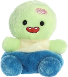 Aurora® Adorable Palm Pals™ Brainy Zombie™ Stuffed Animal - Green 5 Inches - Picture 1 of 2