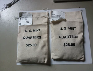 2013-P White Mnt. &2016-S Shawnee Statehood Quarters SEALED $25 U.S. Mint Bags - Picture 1 of 12