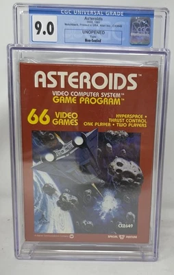 1981 CGC GRADED   9.0 Unopened Asteroids Atari 2600  - Image 1 of 2