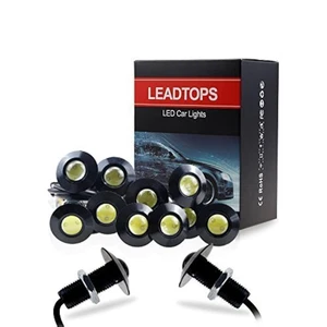 Eagle Eye Lights, Confezione da 10 Fai da Te 12V Ultra Sottile 23mm Eagle Eye Bulb Fog Tail DRL... - Foto 1 di 8