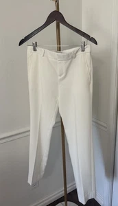 Banana Republic Ryan cremefarbene elfenbeinfarbene Hose mittlerer Bund Größe 2P neu Damen - Bild 1 von 5