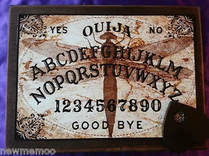 Holz Ouija Brett Steampunk & Planchette weeja Wahrsager Seance - Bild 1 von 1