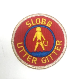 PATCH BSA Boy Scouts SLOBB lettiera glitter rosso blu giallo secchiello acqua - Foto 1 di 2