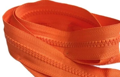 1 pieza 28 pulgadas YKK #5 plástico moldeado con anillo tipo U tirar chaqueta cremallera separadora Foto 1 de 4