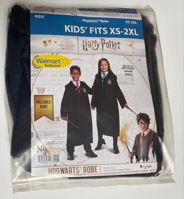 Harry Potter House Robe •Hogwarts Robe By Disguise One Size Kids’ Fit XS - 2XL - Image 1 of 4