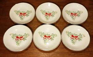 Tudor Rose TEMPORADA FESTIVA Posavasos / Juego de Cuencos de 6, 4 1/4", Navidad, Muy Bueno - Imagen 1 de 11