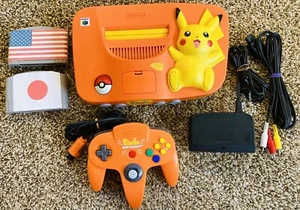 Console Pokémon Limitata Arancione Pikachu Nintendo 64 N64 OEM + GIOCHI *REGIONE GRATIS - Foto 1 di 3