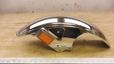 Yamaha Virago 500 Y362-2 1983) guardabarros delantero cromado con reflectores Foto 1 de 4