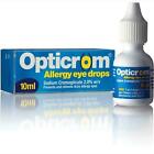Opticrom Hayfever Eye Drops 10ml With Sodium Cromoglicate 