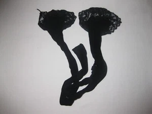 Romwe kawaii lace top floral fishnet stockings black nip 80s goth - Picture 1 of 2