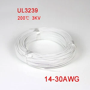 White 14-30AWG Flexible Silicone Wire Cable , HIGH TMPE 200℃, 3KV High Voltage - Picture 1 of 2