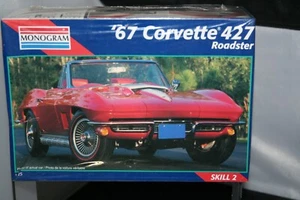 Monogram '67 Corvette 427 Roadster" 1:25 Plastik Modellbausatz von, #2968 SEALED - Bild 1 von 7