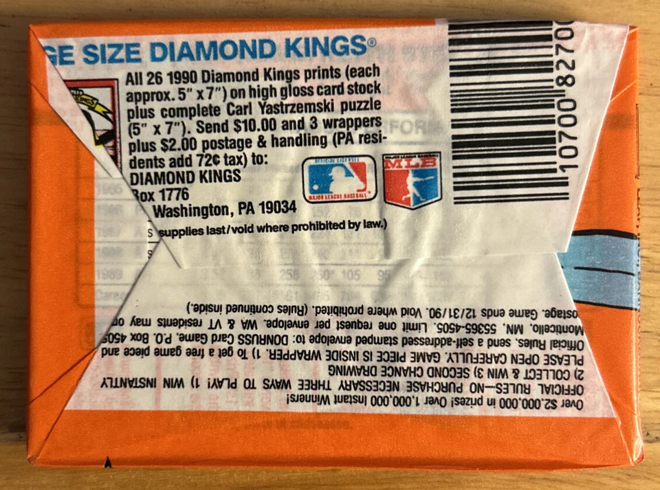 1990 Donruss Baseball Puzzle And Cards - Factory Pack.