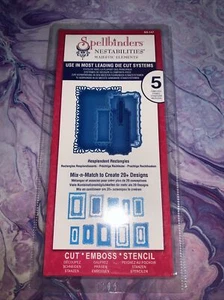 Spellbinders **RESPLENDENT RECTANGLS* Nestabilities Die Cut Metal Stencil S5-147 - Picture 1 of 2