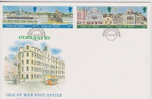 GB - ISLE OF MAN 1987 Modern Art - Architecture of Man/Europa '87 SG 344-347 FDC - Picture 1 of 1