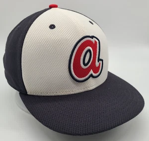 Gorra Atlanta Braves Azul Marino New Era 59Fifty Ajustada Talla 7 1/8 Bajo Perfil - Imagen 1 de 9