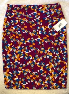 LuLaRoe Disney Rock Neu mit Etikett Cassie XL weinrot mit Donald Duck - Bild 1 von 6
