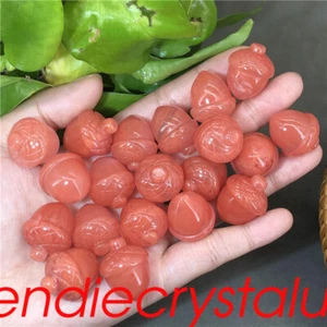 20pcs Red smelting stone Quartz acorns Quartz Crystal Mineral 1" Gem Figurines - Picture 1 of 12